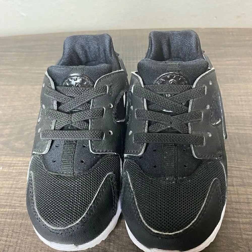Toddler Nike Huaraches Run (TD) Black Sneakers, Size 7C #704950-011